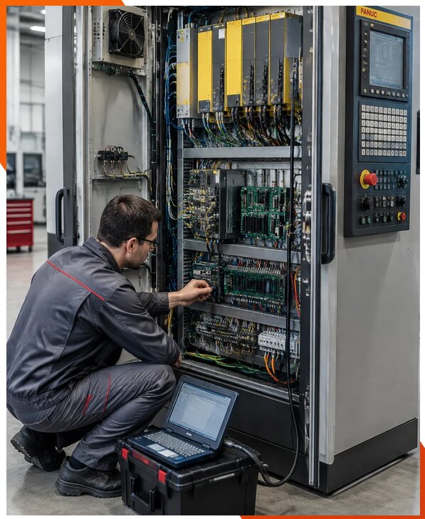 Ремонт систем ЧПУ FANUC промышленных станков в Мегионе
